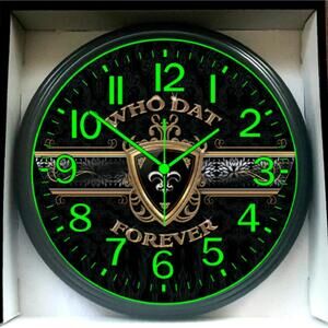 COPY - Louisiana Saints NFL Glow In The Dark Wall Clock New, We Have All NFL Te…